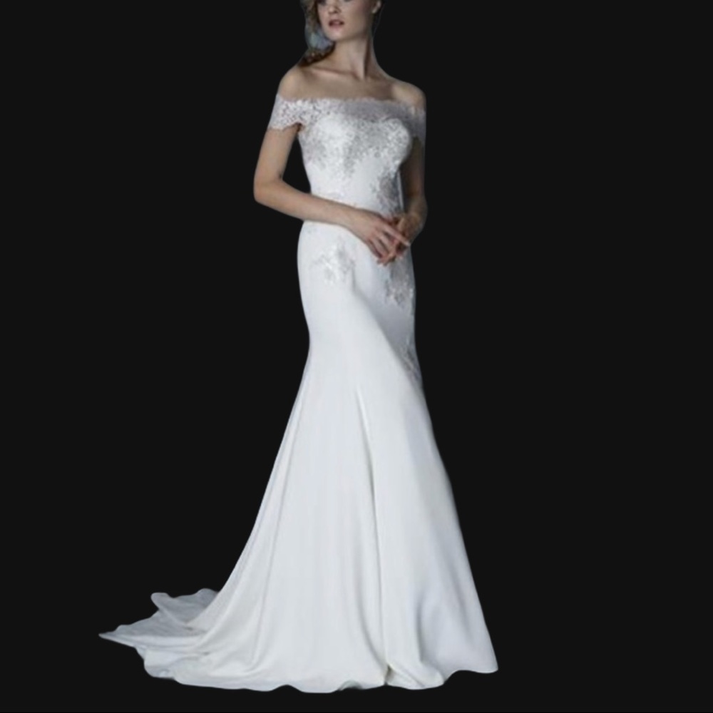 Lela Rose The Orchard in soft white